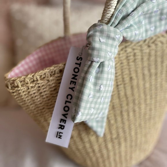 Stoney Clover Lane Sweet Summer Mini Woven Tote, Mini Pouch, & Scrunchie Bundle - Picture 5 of 10